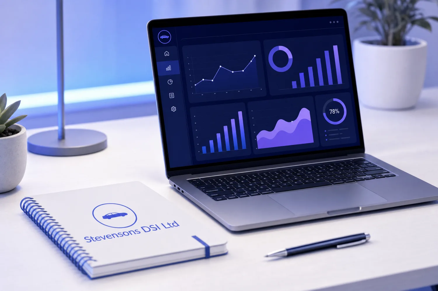 Unified private hire operational data on a clean analytics dashboard